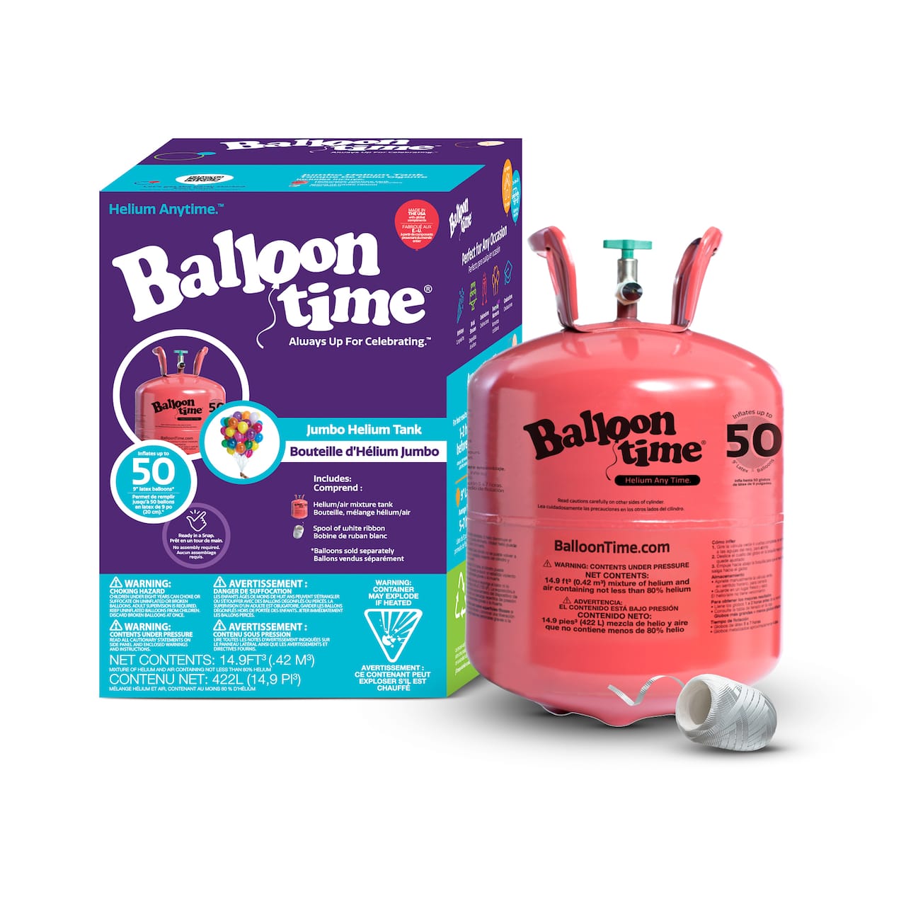 Balloon Time&#xAE; Jumbo Helium Tank